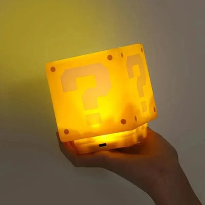 Question Mark brick Night Light kids Mario