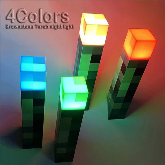 Brownstone Torch Minecraft LED Night Light