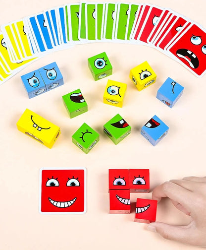 Emotion Expression Puzzle Toy Blocks