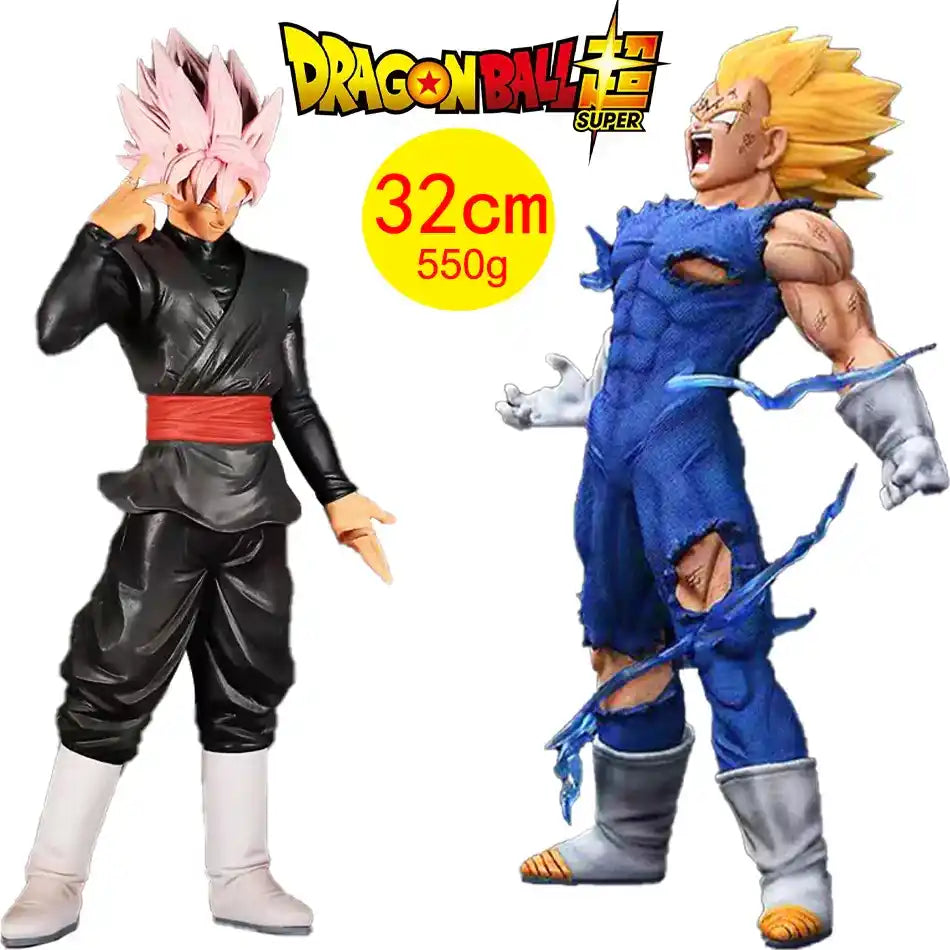 Figura de acción de juguete de Goku y Vegeta.