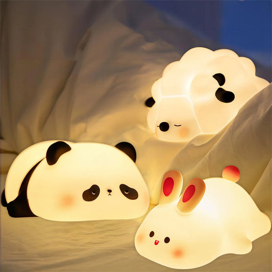 LED Night Lights kids Cute Silicone