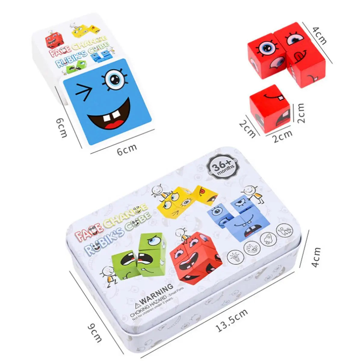 Emotion Expression Puzzle Toy Blocks